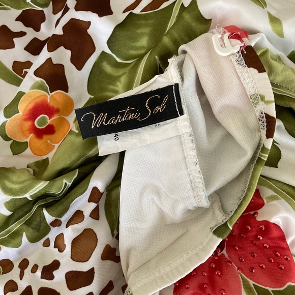 Floral Print w Embellishments Bathing Suit - Picture 14 of 16